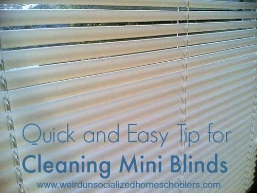 Quick and Easy Tip for Cleaning Mini Blinds
