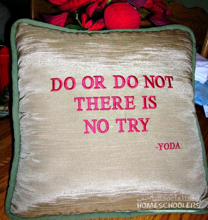 Yoda Quote Pillow