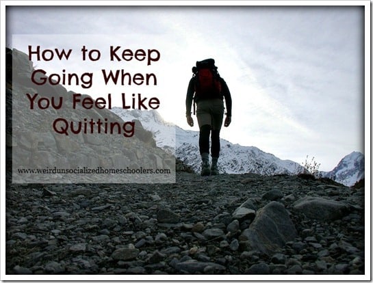 How to Keep Going When You Feel Like Quitting