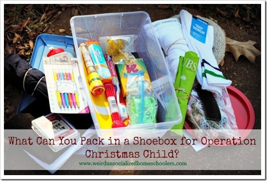What Can You Pack in a Shoebox for Operation Christmas Child