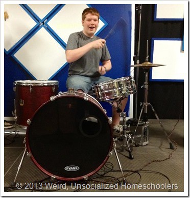Josh Playing Drums