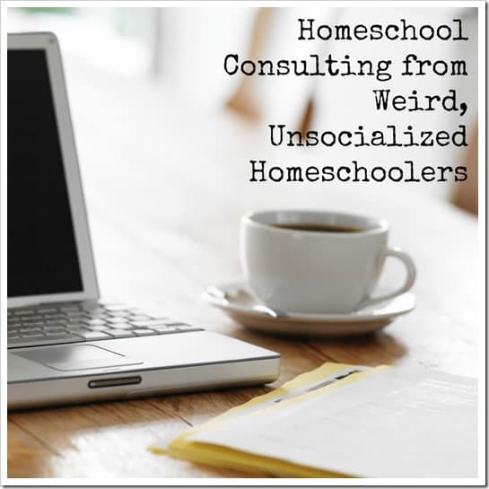 Homeschool Consulting from Weird, Unsocialized Homeschoolers