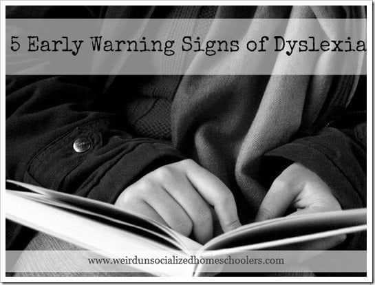 5 Early Warning Signs of Dyslexia