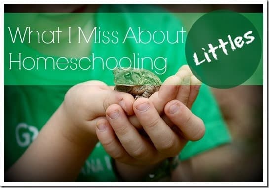 What I Miss About Homeschooling Littles