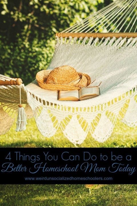 4 Things You Can Do to be a Better Homeschool Mom Today