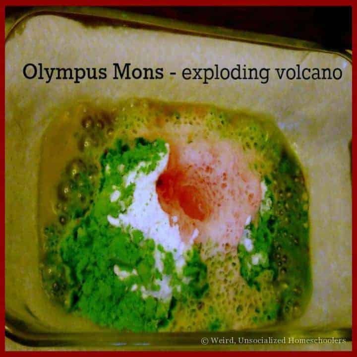 exploding volcano