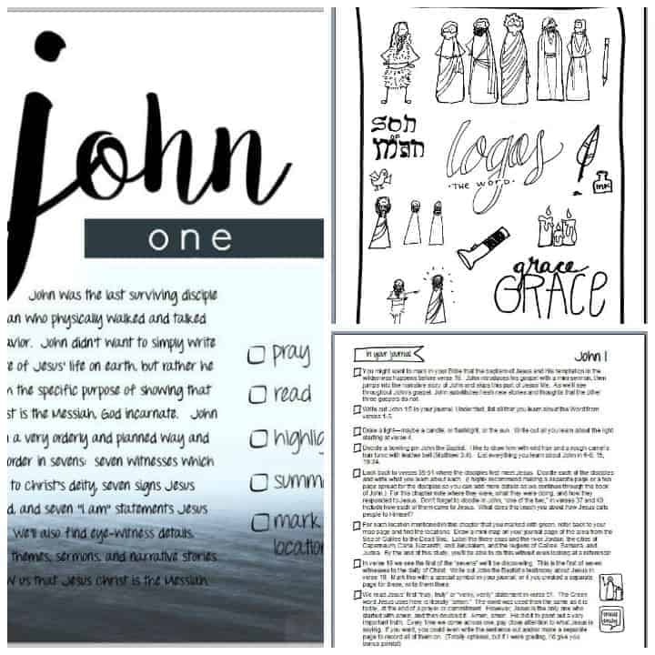 John Bible study sample pages