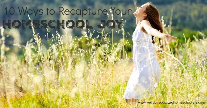 10 Ways to Recapture Your Homeschool Joy