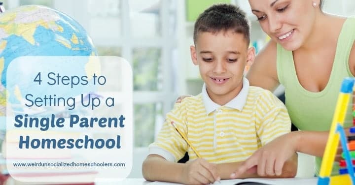 4 Steps to Setting Up a Single Parent Homeschool