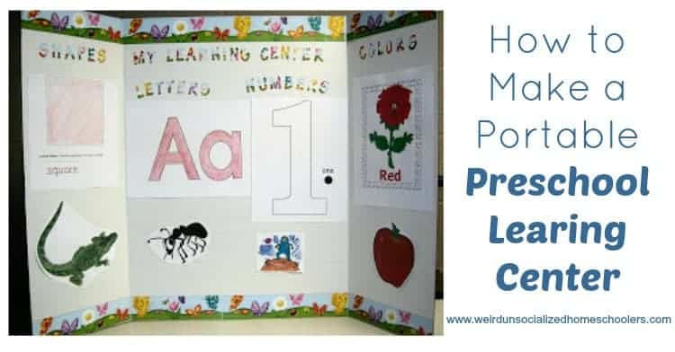 How to Make a Portable Preschool Learning Center