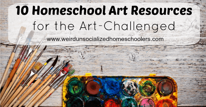 10 Homeschool Art Resources for the Art Challenged