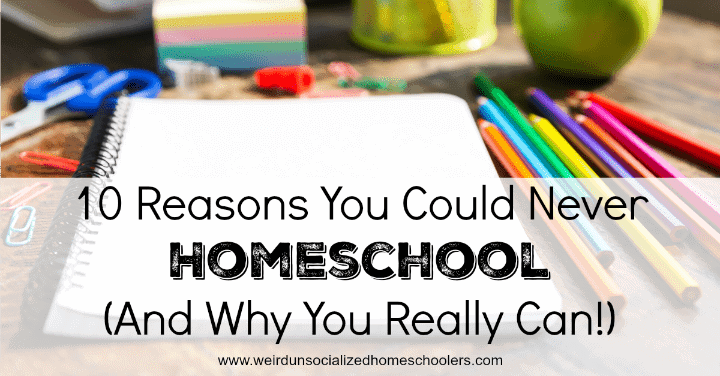 10 Reasons You Could Never Homeschool (And Why You Really Can!)