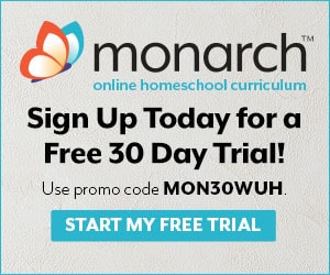 Free Trial of Monarch Homeschool Curriculum